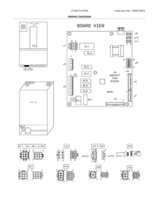 Wiring Diagram Diagram and Parts List for LFHB2741PFBA  Frigidaire Refrigerator