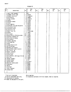 Chest Freezer Assembly Page 2 Diagram and Parts List for 80656-7C  Frigidaire Freezer