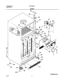 CABINET Diagram and Parts List for FRT18LR7AQ4  Frigidaire Refrigerator