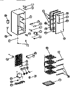 Upright Freezer Parts Diagram and Parts List for 5649237081  Kenmore Freezer