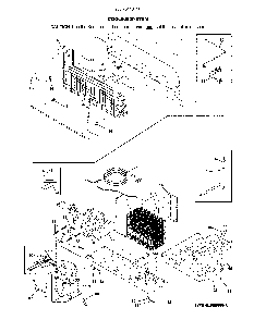 Cooling system Diagram and Parts List for 2537041341H  Kenmore Refrigerator