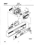 CONTROL PANEL Diagram and Parts List for FDB679GFW5  Frigidaire Dishwasher