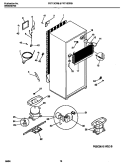 COOLING SYSTEM Diagram and Parts List for FRT13CRBD1  Frigidaire Refrigerator