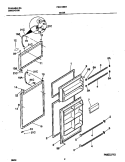 DOOR Diagram and Parts List for F44C18SHD1  Frigidaire Refrigerator