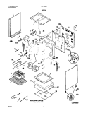 BODY Diagram and Parts List for FEF352AUC  Frigidaire Range