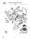 BODY Diagram and Parts List for FGF354BGWB  Frigidaire Range