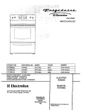 COVER Diagram and Parts List for FEF366CQA  Frigidaire Range