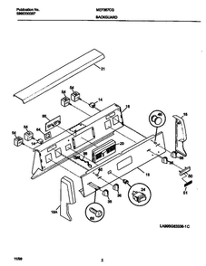 Frigidaire Mef367cgb5 2 Diagram and Parts List for MEF367CGB5 V1 Frigidaire Range