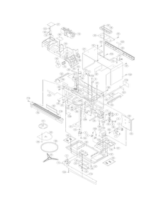 Oven,cabinet Diagram and Parts List for CGMV174KFC  Frigidaire Microwave
