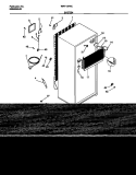 SYSTEM Diagram and Parts List for WRT18RNCD0  Frigidaire Refrigerator