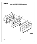 DOOR Diagram and Parts List for MGF336BGDB  Frigidaire Range