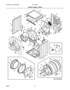Part Location Diagram of 5304535968 Frigidaire FRONT PANEL,DRYER,TITANIUM
