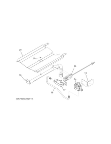 Part Location Diagram of 139076600 Frigidaire BAFFLE