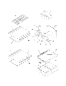 Shelves Diagram and Parts List for 2537888401A  Kenmore Refrigerator