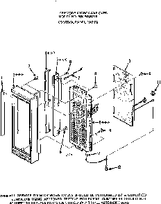 Control Panel Parts Diagram and Parts List for 5649998210  Kenmore Microwave
