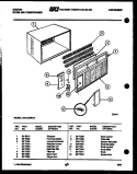 CABINET PARTS Diagram and Parts List for AK14C6RVA  Gibson Air Conditioner