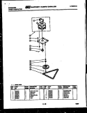 MOTOR AND DRIVE PARTS Diagram and Parts List for TC3D2  Frigidaire Trash Compactor