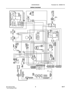05 - Wiring Diagram Diagram and Parts List for EW30SO60QSC  Electrolux Microwave