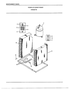 Room Air Conditioner Page 5 Diagram and Parts List for 5077B  Frigidaire Air Conditioner