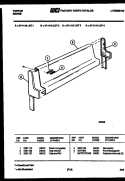 BACKGUARD Diagram and Parts List for 37-1118-66-01  Tappan Range