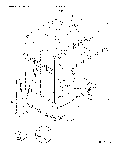 Tub Diagram and Parts List for LFID2426TF5A  Frigidaire Dishwasher