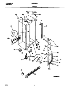 Frigidaire Frs20wrhw2 1 Diagram and Parts List for FRS20WRHW2 V2 Frigidaire Freezer