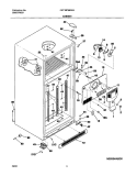 CABINET Diagram and Parts List for FRT18P6BSK5  Frigidaire Refrigerator
