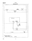 WIRING SCHEMATIC Diagram and Parts List for FEF326ABC  Frigidaire Range