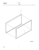 DOOR Diagram and Parts List for GTCF051  Frigidaire Freezer