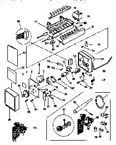 Icemaker Diagram and Parts List for 25358687890  Kenmore Refrigerator