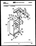 CABINET PARTS Diagram and Parts List for RT17F8WT3A  Gibson Refrigerator