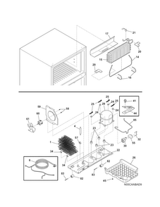 System Diagram and Parts List for 2536321201A  Kenmore Refrigerator