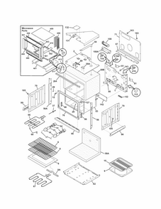 Lower Oven Diagram and Parts List for 79048852900  Kenmore Microwave