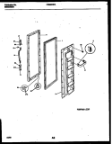 FREEZER DOOR PARTS Diagram and Parts List for FRS20HRAD2  Frigidaire Refrigerator