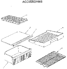 Accessory  Parts Diagram and Parts List for 5649600480  Kenmore Refrigerator