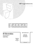 COVER Diagram and Parts List for FRTC033DW  Frigidaire Refrigerator