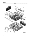 RACKS Diagram and Parts List for PLDB999AC0  Frigidaire Dishwasher