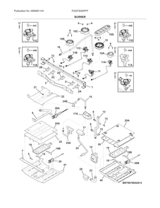 Part Location Diagram of 5304507133 Frigidaire HARNESS ASSEMBLY