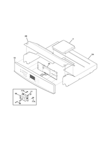 Part Location Diagram of 318280485 Frigidaire CONTROL PANEL Assembly.