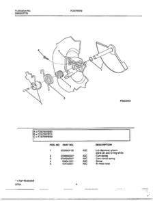 Dishwasher Page 3 Diagram and Parts List for FDB765RB  Frigidaire Dishwasher