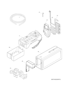 Ice Maker Diagram and Parts List for 25370342417  Kenmore Refrigerator