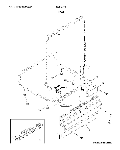 Frame Diagram and Parts List for FGIP2468UD2A  Frigidaire Dishwasher