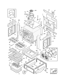 Body Diagram and Parts List for FPDS3085PFE  Frigidaire Range