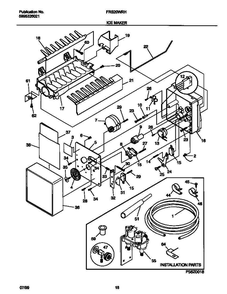 Frigidaire Frs20wrhw2 5 Diagram and Parts List for FRS20WRHW2 V2 Frigidaire Freezer