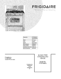 COVER Diagram and Parts List for FPGF3685LSA  Frigidaire Range