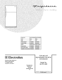 COVER Diagram and Parts List for GLRT212IDWG  Frigidaire Refrigerator