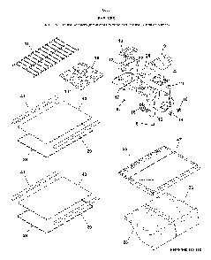 Shelves Diagram and Parts List for 25360389416  Kenmore Refrigerator