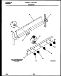 BACKGUARD Diagram and Parts List for MPF300PBDA  Frigidaire Range