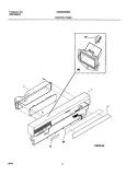 CONTROL PANEL Diagram and Parts List for WDB954MBS0  Westinghouse Dishwasher