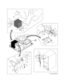 Part Location Diagram of 5304503845 Frigidaire EVAPORATOR